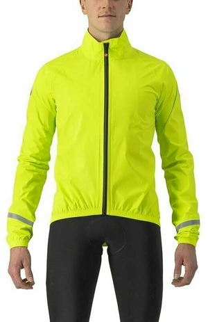 Castelli Emergency 2 Rain Jacket Electric Lime M Giacca