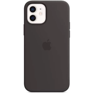 Kryt na mobil Apple Silicone Case s MagSafe pre iPhone 12 mini - čierny (MHKX3ZM/A) zadný kryt na telefón • pre iPhone 12 mini • systém nacvaknutia Ma