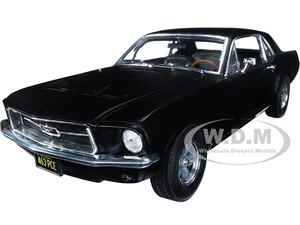 1967 Ford Mustang Coupe Matt Black (Adonis Creeds) "Creed" (2015) Movie 1/18 Diecast Model Car by Greenlight