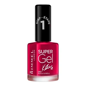 Rimmel London Super Gel By Kate STEP1 12 ml lak na nehty pro ženy 042 Rock n Roll