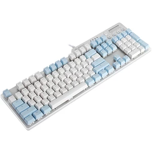 104 Keys Translucent Keycap Set PBT Matte Texture Color Matching Keycaps for Mechanical Keyboards