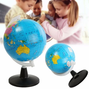 8.5cm World Globe Atlas Map With Swivel Stand Geography Educational Toy Home Decor Gift