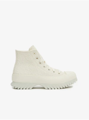 Creamy Women's Ankle Sneakers on The Converse Platform - Women