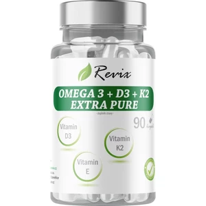 Revix Omega 3 + D3 + K2 Extra Pure kapsle pro správnou funkci srdce 90 cps
