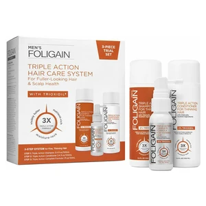 FOLIGAIN Cestovní sada proti padání vlasů muži Triple Action Šampon 100 ml + Kondicionér 100 ml + Sérum 30 ml