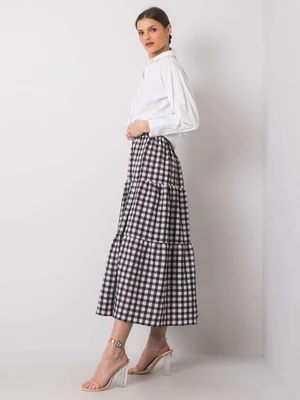 Black plaid skirt Tahira RUE PARIS
