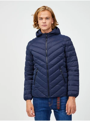 Dark blue Men's Quilted Jacket Guess - Men