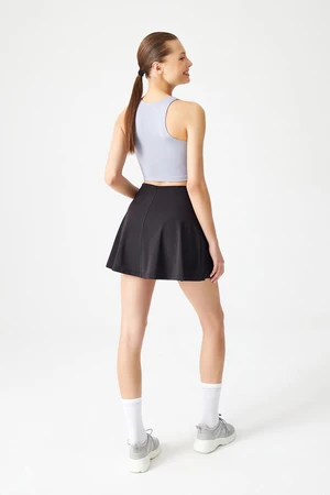 LOS OJOS Black 2-layer Pleated