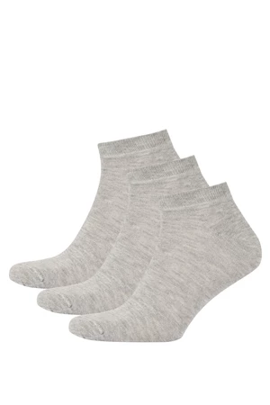 Defacto Fit Men's Cotton 3 Pack Short Socks