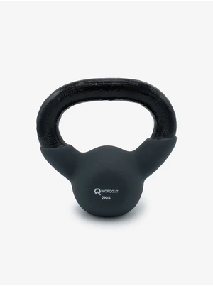 Black Kettlebell 2 kg Worqout - unisex