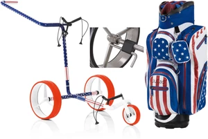 Jucad Carbon 3-Wheel Deluxe SET USA Manuální golfové vozíky