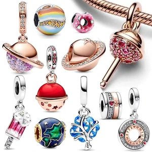 2023 NEWEST!!! 925 Sterling Silver Cosmic Planet Series Charm Bead Fit Original Pandora Bracelet Women Jewelry DIY Gift Making