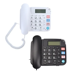 Senior Telephone Landline Phone Large Button Loudspeaker CallerID Display Desk