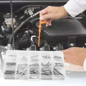 150pcs 3 Types Stainless Steel Cotter Pin Assortment Kit M1 M2 M3 with Storage Box