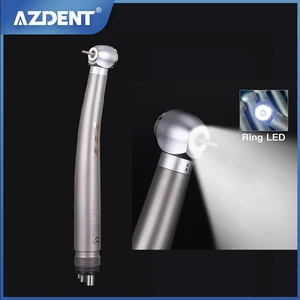 Dental E-Generator Shadowless Ring LED High Speed Handpiece Standard Head Push Button Ceramic Bearing Handpiece