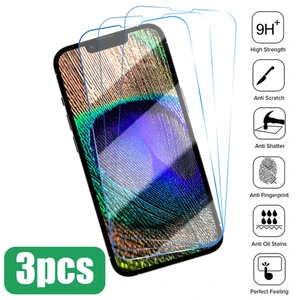 3PCS 9D Screen Protector Tempered Glass for IPhone 14 Pro Max Protective Glass for IPhone 14 Plus Pro