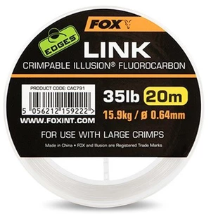 Fox fluorocarbon Edges Link Illusion čirý 20m 35lb 0,64mm
