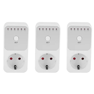 3X Countdown Timer Switch Intelligent Control Plug-in Socket Automatically Closes the Socket EU Plug