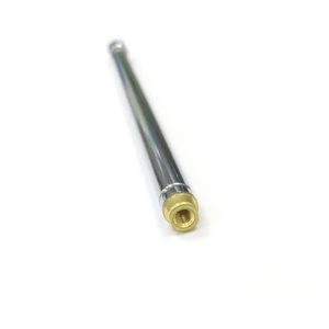 1PC Silver Tone Radio Aerial Receiver Telescopic Antenna Replacement 5 Section 41cm Long Bent Inner Thread Wholesale
