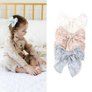 Children's Hair Accessories Princess Style Hollow Bow Hair Clip Baby Swallowtail Side Hair Clip