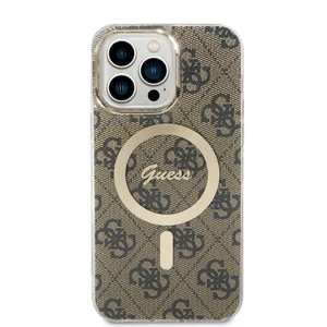 Zadní kryt Guess 4G IML MagSafe pro Apple iPhone 14 Pro Max, brown