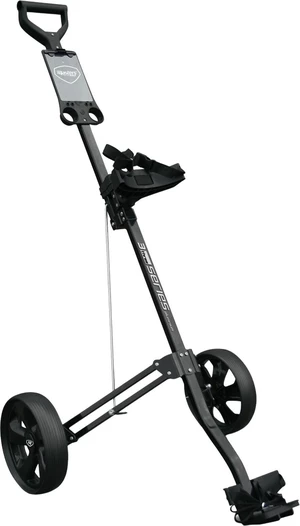Masters Golf 3 Series Aluminium 2 Wheel Pull Trolley Black Chariot de golf manuel
