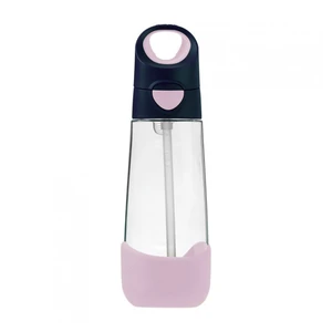 B.BOX Láhev na pití s brčkem indigo/růžová 9m+ 600 ml