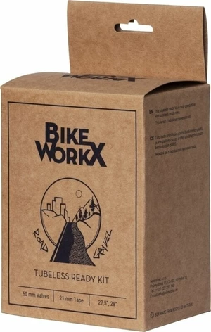 BikeWorkX Tubeless Ready Kit Road/CX 21 mm 60.0 Trusa de reparare a anvelopelor-Tubeless Rim Tape