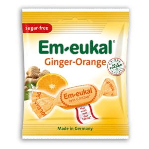 EM-EUKAL pastilky zázvor-pomeranč s s vitamíny bez cukru 50 g