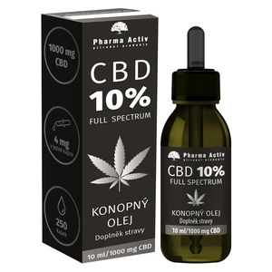 PHARMA ACTIV Konopný olej CBD 10% 1000 mg 10 ml