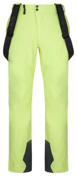 Light green men's softshell ski pants Kilpi RHEA