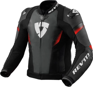 Rev'it! Jacket Control Black/Neon Red 46 Giacca di pelle