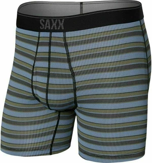 SAXX Quest Boxer Brief Solar Stripe/Twilight M Sous-vêtements de sport