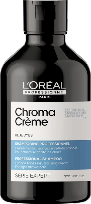 L´Oréal Professionnel Profesionální modrý šampon neutralizující oranžové tóny Serie Expert Chroma Crème (Blue Dyes Shampoo) 500 ml