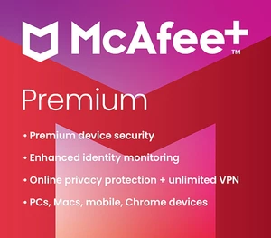 McAfee+ Premium Individual Key (1 Year / Unlimited Devices)