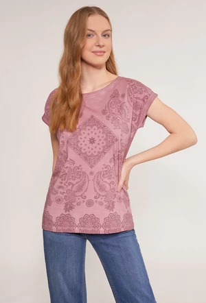 MONNARI Dámske tričká Vzorované bavlnené dámske tričko