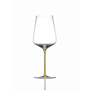 Sklenice na víno AURIGA skleněná se žlutou stopkou 540ml