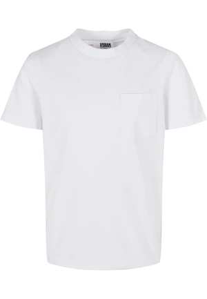 Chlapecké základní kapesní tričko z organické bavlny, 2 balení, černá/bílá