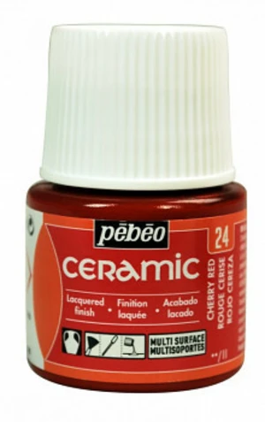 Barva na keramiku Ceramic 45ml – 24 červená třešňová