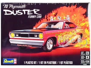 Level 4 Model Kit 1970 Plymouth Duster Funny Car 1/24 Scale Model by Revell