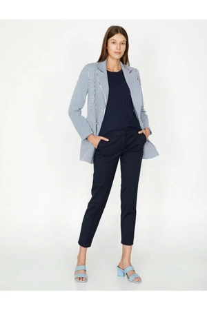 Koton Women's Navy Blue Pants