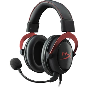 HyperX Cloud II herný headset jack 3,5 mm káblový cez uši červená 7.1 Surround