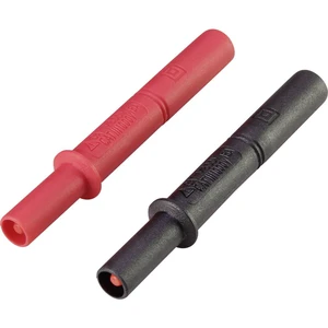 VOLTCRAFT MSL-505 nástavec pro měřicí hroty [4 mm zástrčka - zásuvka 4 mm]  čierna, červená 1 ks