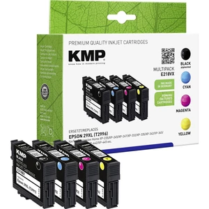 KMP Ink náhradný Epson 29XL, T2996, T2991, T2992, T2993, T2994 kompatibilná kombinované balenie čierna, zelenomodrá, pur