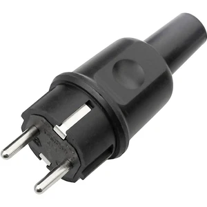 GAO 611980 zástrčka SchuKo plnogumové   230 V čierna