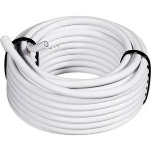 Conrad Components 0806003/10 koaxiálny kábel Vonkajší Ø: 6.60 mm RG6 /U 75 Ω 90 dB biela 10 m