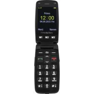Primo by DORO 406 telefon pro seniory - véčko nabíjecí stanice, tlačítko SOS černá