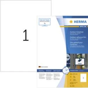 Herma 9501 etikety 210 x 297 mm polyethylenová fólie bílá 50 ks permanentní univerzální etikety, etikety odolné proti vlivům počasí