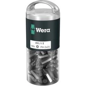 Křížový bit Wera 05072440001, 25 mm, nástrojová ocel, legováno, vysoce pevné, 100 ks