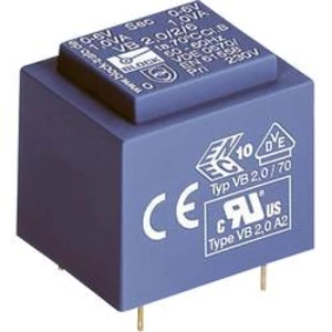 Transformátor do DPS Block VB 1,5 VA, prim: 230 V, sek: 2x 18 V, 2x 41 mA, 1,5 VA